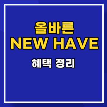 올바른NEW HAVE 혜택 main