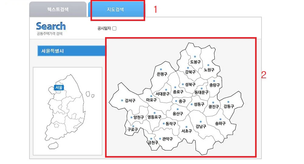 아파트-시가표준액-지도-조회