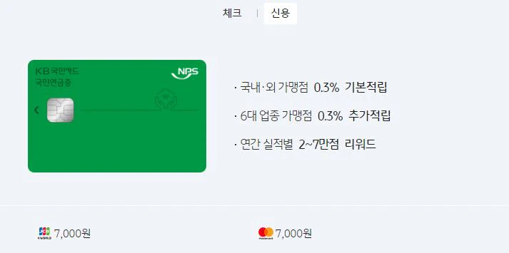 국민연금카드-혜택
