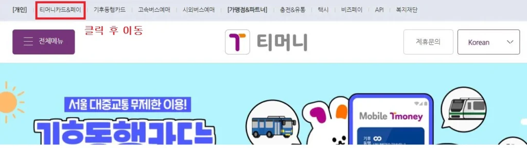 티머니-잔액조회